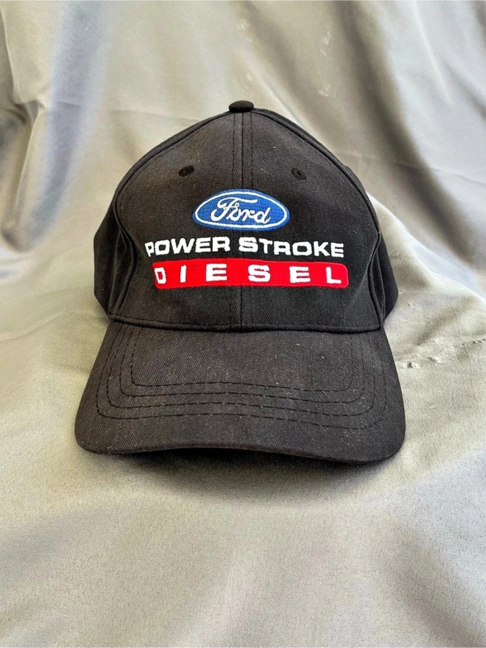 Ford Power Stroke Diesel Embroidered Baseball Hat Black Cotton